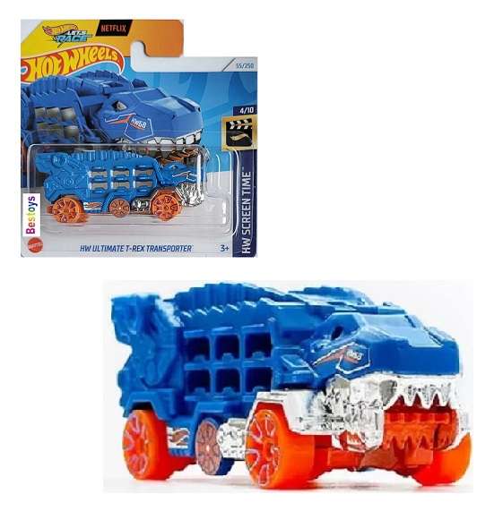 Hot Wheels Hotwheels 2024 55/250 Ultimate T-Rex Transporter Screen Time Netflix "Let's Race"