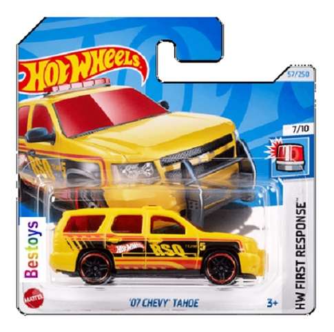 Hotwheels Hot Wheels 2024 57/250 Chevy Chevrolet Tahoe 2007 "RSQ" First Response 1/64 scale