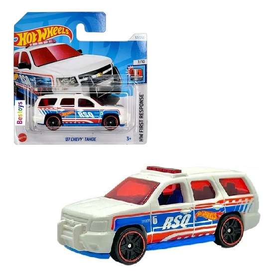 Hotwheels Hot Wheels Diecast Model Car 2024 57/250 Chevy Chevrolet Tahoe 2007 First Response 1/64 sc