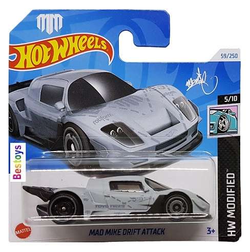 Hot Wheels Hotwheels 2024 59/250 Mad Mike Drift Attack Modified 1/64 scale