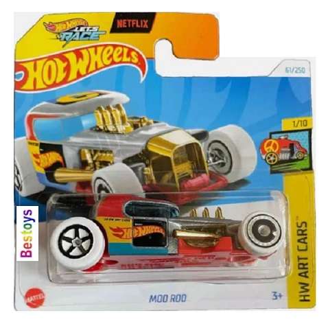 Hot Wheels Hotwheels 2024 61/250 Mod Rod Art Cars Netflix "Let's Race"