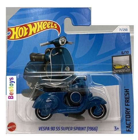 Hotwheels Hot Wheels Diecast Model 2024 71/250 Vespa 90 SS Super Sprint Scooter 1966