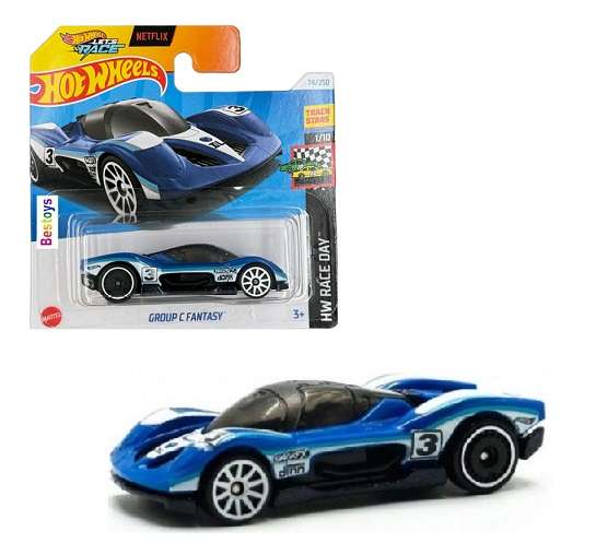 Hot Wheels Hotwheels Car 2024 74/250 Group C Fantasy "Let's Race Netflix" Race Day