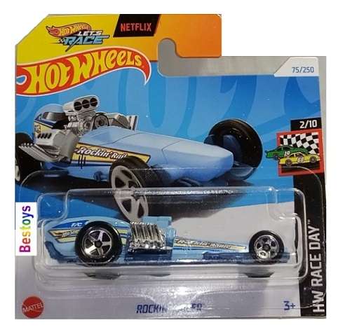 Hot Wheels Hotwheels 2024 75/250 Rockin Railer Race Day Netflix "Let's Race"