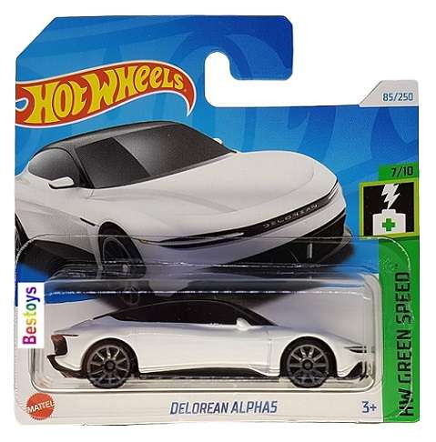 Hot Wheels Hotwheels 2024 85/250 Delorean Alphas Green Speed 1/64 scale