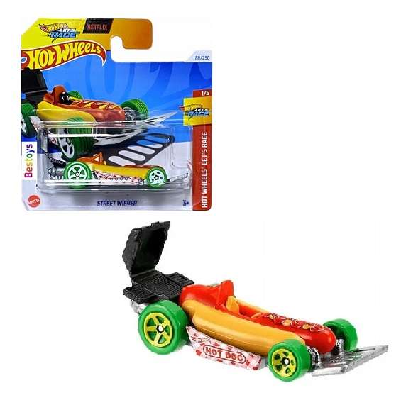 Hot Wheels Car Hotwheels 2024 88/250 Street Wiener Netflix Let's Race