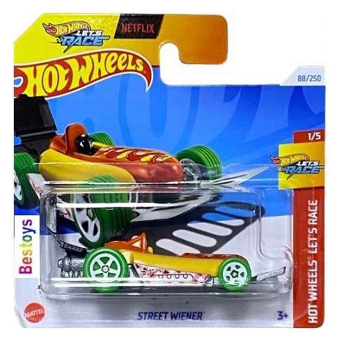 Hot Wheels Car Hotwheels 2024 88/250 Street Wiener Netflix Let's Race