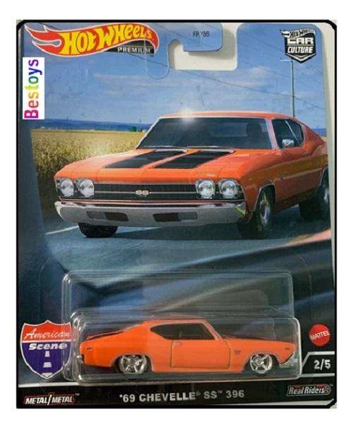 Hot Wheels Car Culture Set American Scene Ford Chevy Corvette Chevelle Dodge Charger Tesla