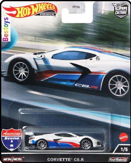 Hot Wheels Car Culture Set American Scene Ford Chevy Corvette Chevelle Dodge Charger Tesla