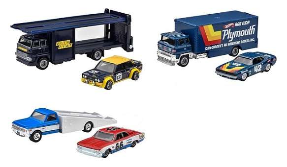 Hot Wheels Hotwheels Car Culture Team Transport Fiat 131 Abarth & Second Story Lorry