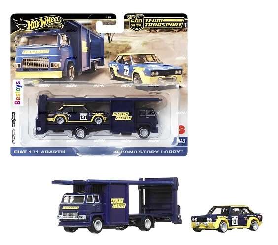 Hot Wheels Hotwheels Car Culture Team Transport Fiat 131 Abarth & Second Story Lorry