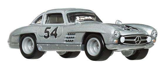 Hot Wheels Car Culture Team Transport Mercedes Benz 300 SL 300SL + Blaues Wunder 1955 Transporter