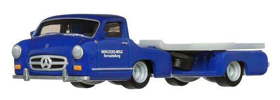 Hot Wheels Car Culture Team Transport Mercedes Benz 300 SL 300SL + Blaues Wunder 1955 Transporter