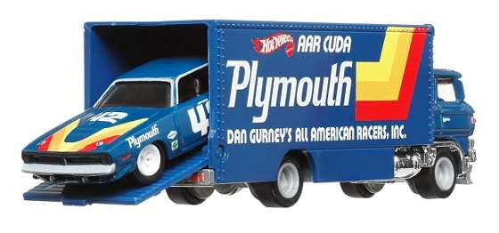 Hot Wheels Hotwheels Car Culture Team Transport Plymouth AAR Cuda 1970 + Sakura Sprinter Truck
