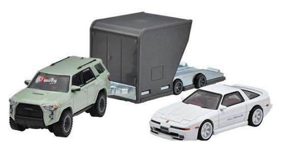Hot Wheels Car Culture Team Transport Toyota Supra 1989 + Toyota 4Runner 2018 + Trailer