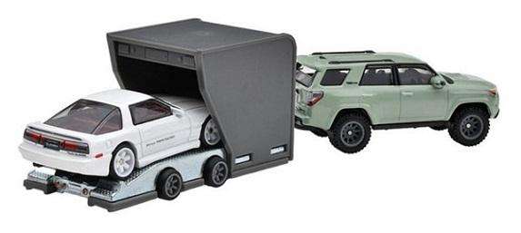 Hot Wheels Car Culture Team Transport Toyota Supra 1989 + Toyota 4Runner 2018 + Trailer