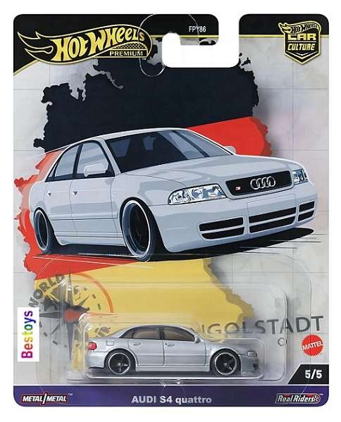 Hot Wheels Hotwheels Car Culture World Tour Audi S 4 S4 Quattro 1/64 scale