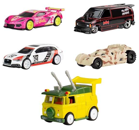 Hot Wheels Hotwheels Pop Culture Set Barbie Corvette Batman Batmobile Chevy Astro Audi Forza TMNT
