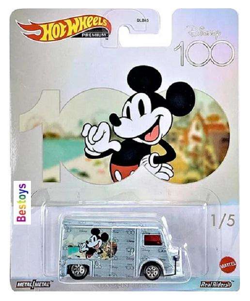 Hot Wheels Pop Culture Disney 100 Years Set Citroen Chevy Hiway Hauler Deco Dream Van