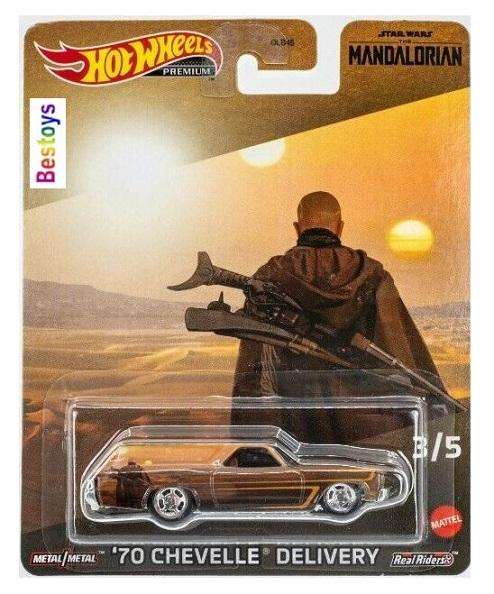 Hot Wheels Set Pop Culture Star Wars Mandalorian Chevy Chevelle El Camino GMC Dodge A100