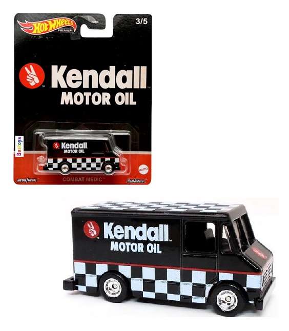 Hotwheels Hot Wheels Diecast Model Car Pop Culture Oils Combat Medic Van "Kendall Motor Oil"