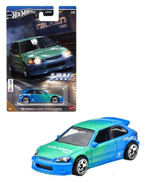 Hot Wheels Speed Graphics Honda Civic Type R EK9 1999 "Falken"