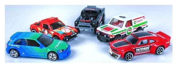Hotwheels Hot Wheels Diecast Model Car Set Speed Graphics Mazda RX3 Chevy Porsche Range Rover Honda