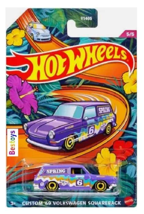 Hot Wheels Hotwheels Spring 2023 VW Volkswagen Squareback Custom 1969 No 6 Target Exclusive 1/64 sca