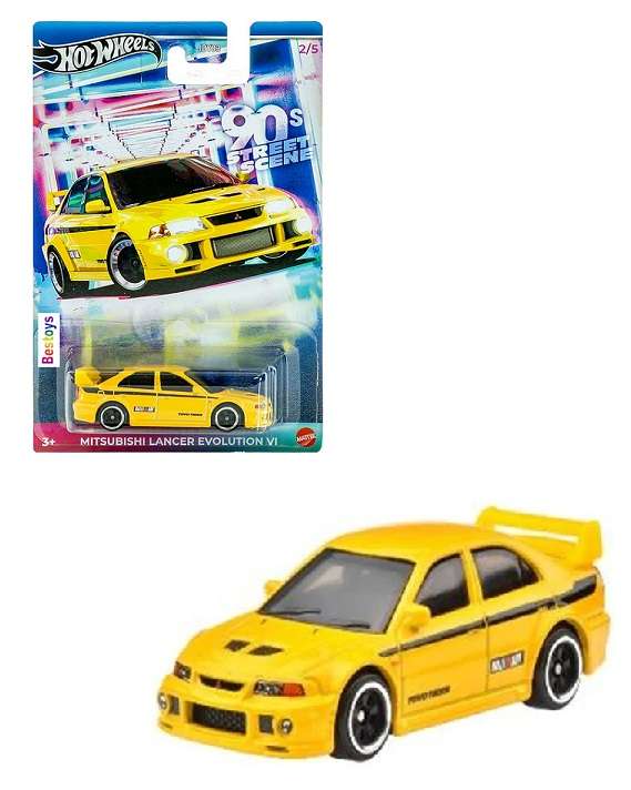 Hot Wheels Hotwheels 90's Street Scene Mitsubishi Lancer Evolution 6 1/64 scale