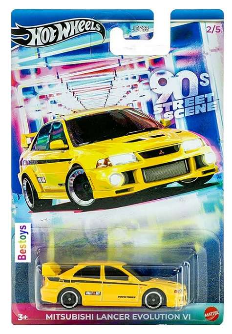 Hot Wheels Hotwheels 90's Street Scene Mitsubishi Lancer Evolution 6 1/64 scale