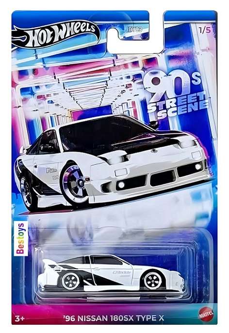 Hot Wheels Hotwheels 90's Street Scene Nissan 180 SX 180SX Type X 1996 1/64 scale