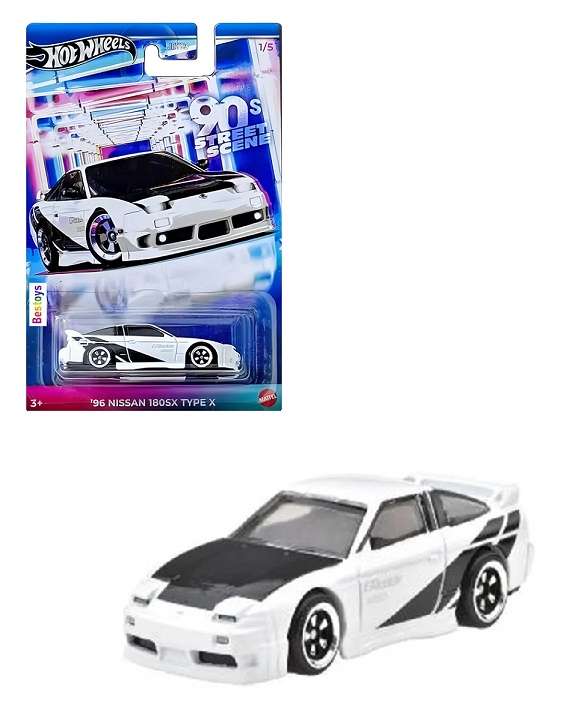 Hot Wheels Hotwheels 90's Street Scene Nissan 180 SX 180SX Type X 1996 1/64 scale