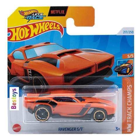 Hotwheels Hot Wheels Car 2024 217/250 Ravenger ST Track Champs Netflix "Let's Race"
