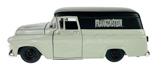 JADA 32191 Hollywood Rides Chevy Chevrolet Suburban 1957 + Frankenstein Figurine 1/24 scale