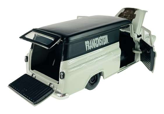 JADA 32191 Hollywood Rides Chevy Chevrolet Suburban 1957 + Frankenstein Figurine 1/24 scale