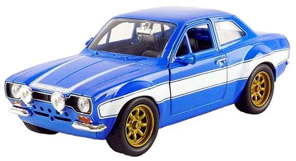 JADA 99572 Ford Escort 1974 Brian Fast & Furious Movie Film TV 1/24 scale