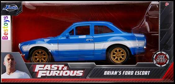 JADA 99572 Ford Escort 1974 Brian Fast & Furious Movie Film TV 1/24 scale