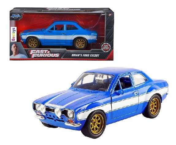 JADA 99572 Ford Escort 1974 Brian Fast & Furious Movie Film TV 1/24 scale