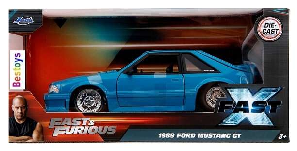 JADA 54030 Ford Mustang GT 1989 Fast X Fast & Furious Movie Film TV 1/24 scale