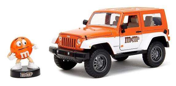 JADA 34401 Jeep Wrangler 2007 & Orange M&M's figure