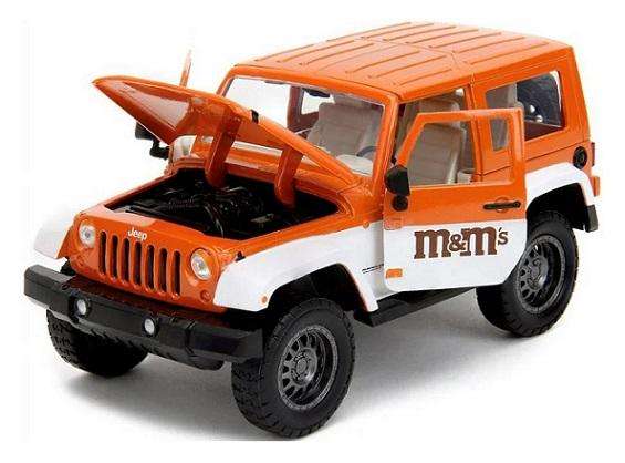 JADA 34401 Jeep Wrangler 2007 & Orange M&M's figure