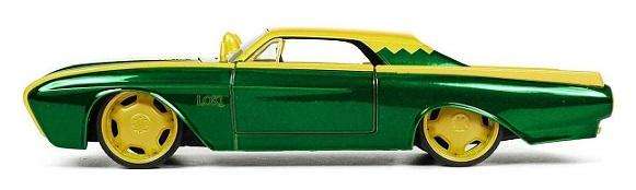 JADA 33357 Marvel Ford Thunderbird 1963 & Loki Figure Figurine