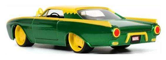 JADA 33357 Marvel Ford Thunderbird 1963 & Loki Figure Figurine