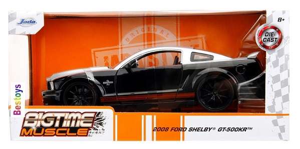 JADA Bigtime Muscle 34205 Ford Mustang Shelby GT 500 KR  500KR 2008 1/24 scale