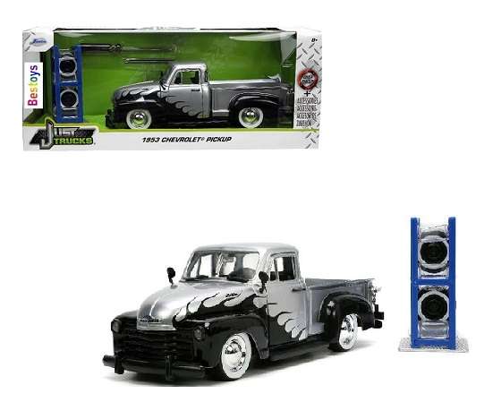 JADA 33025 Just Trucks Series Chevy Chevrolet Pickup 1953 + Spare tyres & rack 1/24 scale