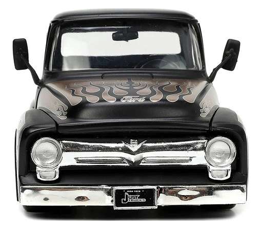 JADA 34026 Just Trucks Series Ford F 100 F100 Pickup 1956 + Spare tyres & rack 1/24 scale
