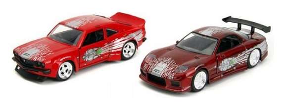 JADA 24103 2 pk Mazda RX 3 RX3 1974 & Mazda RX 7 RX7 Dom Tribute Fast & Furious Legacy Series 1/32 s