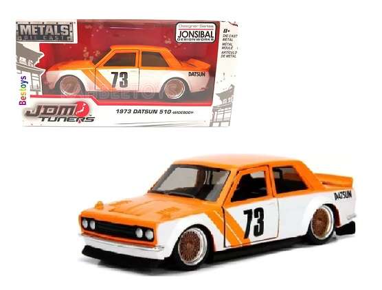 JADA Model Car 99124 JDM Tuners Datsun 510 Widebody 1973 1/32 scale