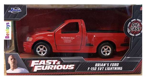 JADA Diecast Model Car 24037 Ford F 150 F150 SVT Lightning Brian Fast & Furious Movie Film TV 1/32