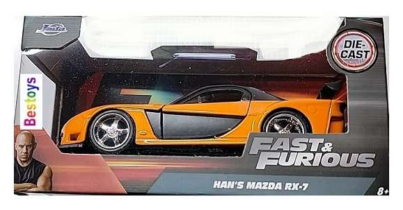 JADA 24037 Mazda RX 7 RX7 Han Fast & Furious Movie Film TV 1/32 scale